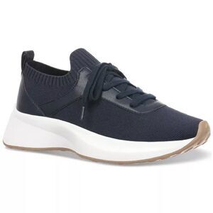 Giani Bernini Floraa Memory Foam Sporty Lace Up Sneakers 9 black Knit nwt